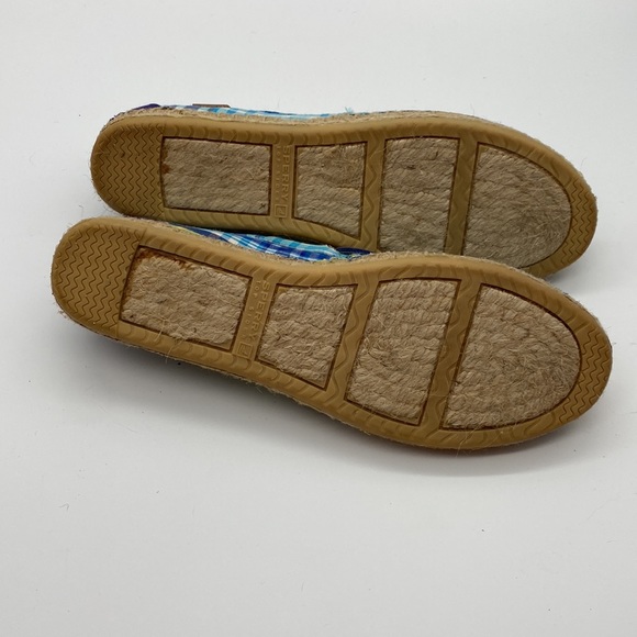 Sperry Topsider espadrilles size 7. Blue, yellow white plaid - Picture 6 of 6